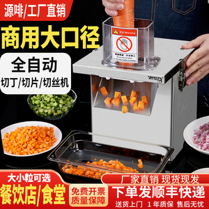 源啡商用不锈钢多功能切丁机土豆萝卜洋葱切丝切片切粒神器切菜机