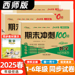 英语人教版 2025春期末冲刺100分1 西师大版 一二三四五六年级上下册数学人教版 期末测试卷WX 6年级上下册测试卷语文人教版