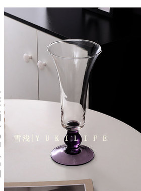 迪拜单 蓝紫色珠大号花瓶  星级酒店原单 清仓特价花器