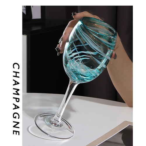 中古vintage红酒杯水晶高脚杯
