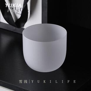 Yuki雪浅 木村白昼杯 超薄玻璃日式水晶磨砂威士忌杯洋酒杯啤酒杯