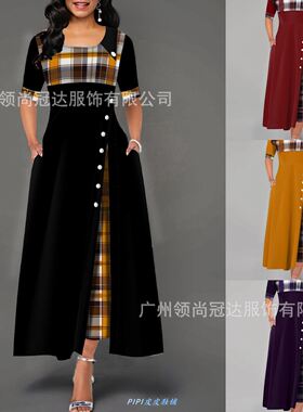 plussize black party dress dresses women大码黑色连衣裙女长款