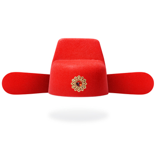 唐朝李白帽书生帽红色状元帽古装皇帝帽明朝飞鱼帽汉服新郎官宋朝