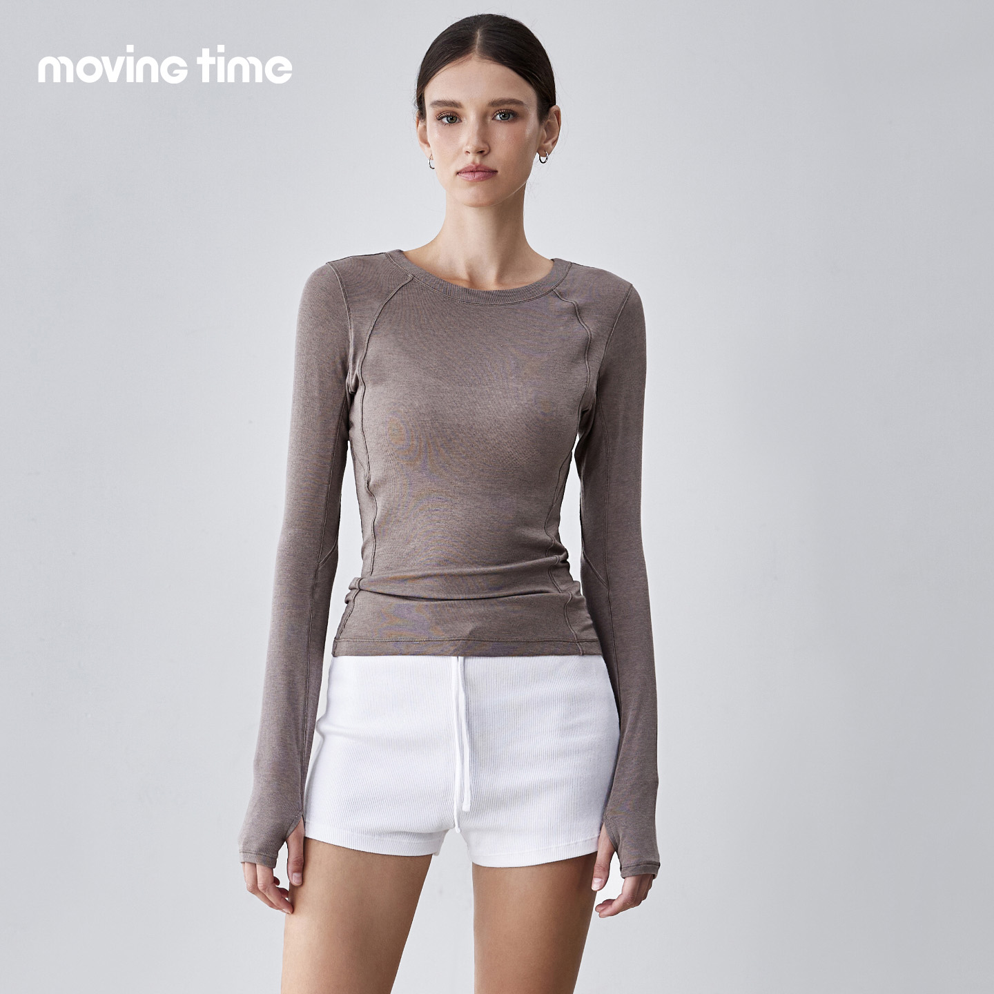 美丽诺羊毛打底上衣运动健身瑜伽