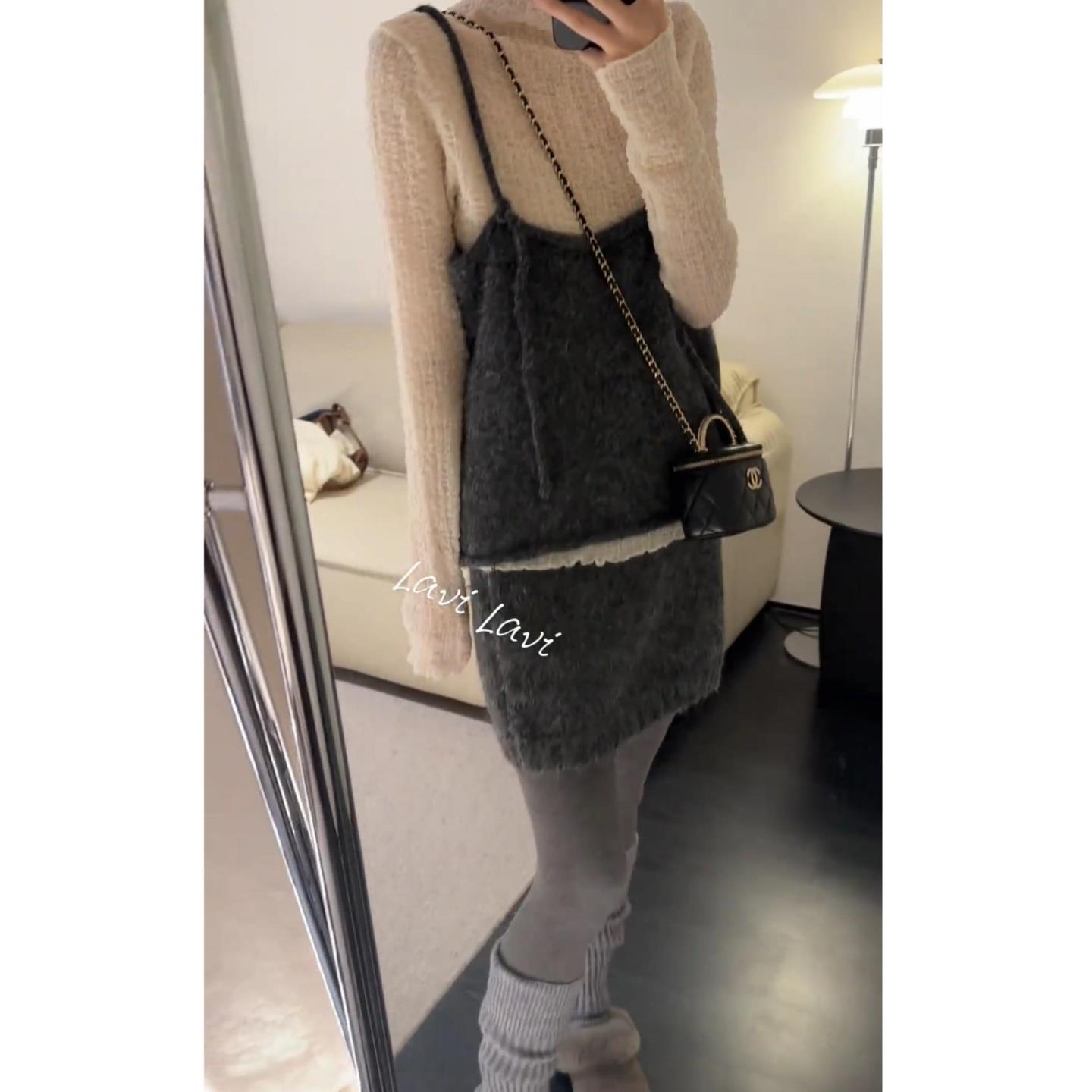 JOYIASS2025超火秋装一整套慵懒风修身打底衫韩系马甲背心显瘦半