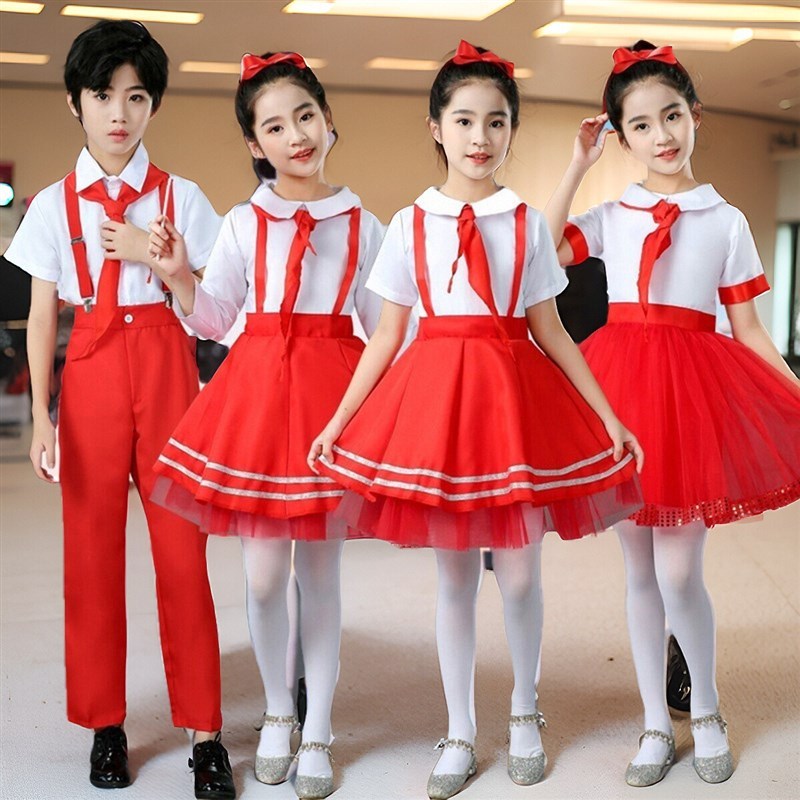 我是红领巾少先队k员表演小学生儿童演出服