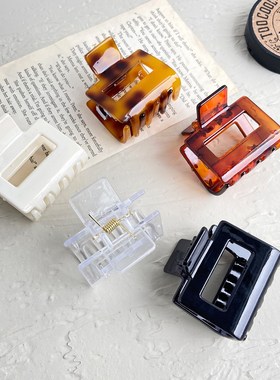 Temperament hair clip French acrylic hair catching Hairpin夹
