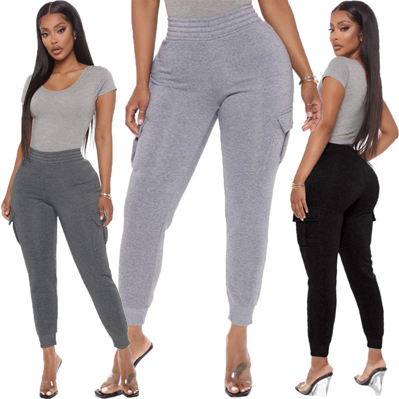2021 Fashion women trousers high waist pencil ladies pants女