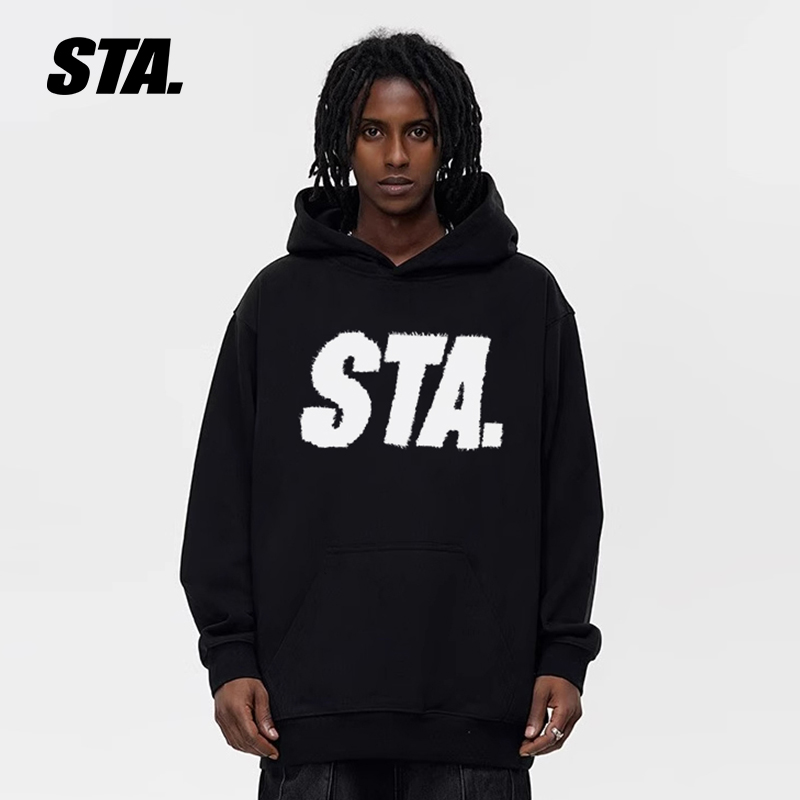 基础大logoSTA重磅连帽卫衣