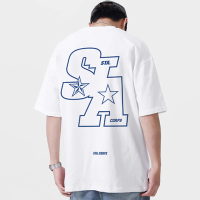 STASR国潮美式街头重磅印花T恤