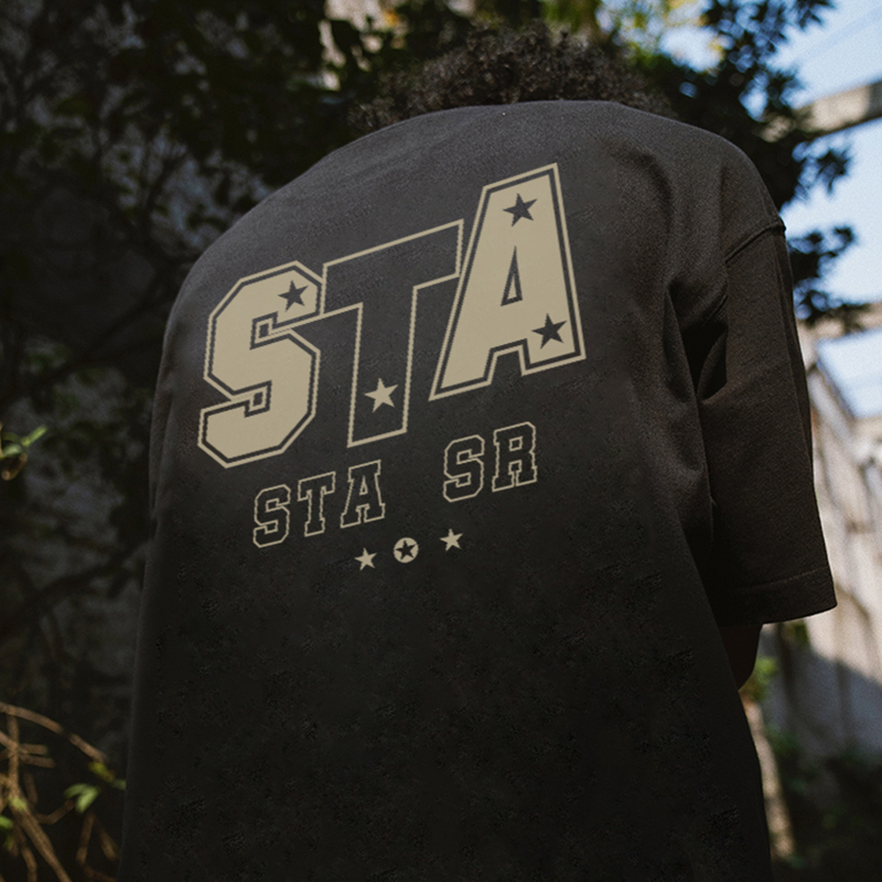 STA短袖宽松青少年纯棉潮