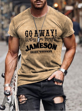 Fashion Sports Short Sleeve Letter Print T-Shirt 印花短袖T恤