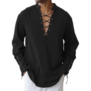 海盗哥特长袖款衬衫 Medieval pirate Gothic long sleeved shirt