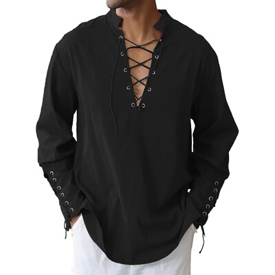 海盗哥特长袖款衬衫 Medieval pirate Gothic long sleeved shirt