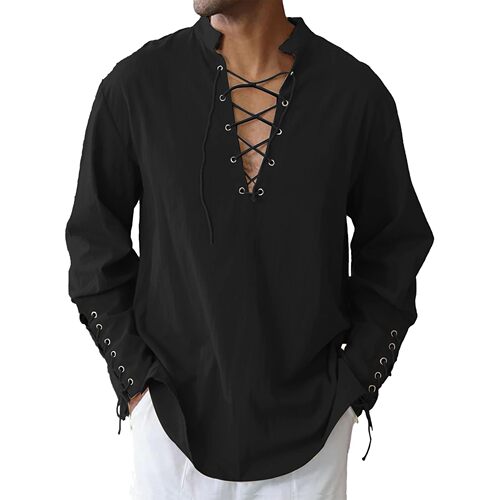 海盗哥特长袖款衬衫 Medieval pirate Gothic long sleeved shirt