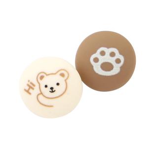 儿童衣服纽扣宝宝女童毛衣开衫大衣外套圆形卡通小熊装饰扣子配件