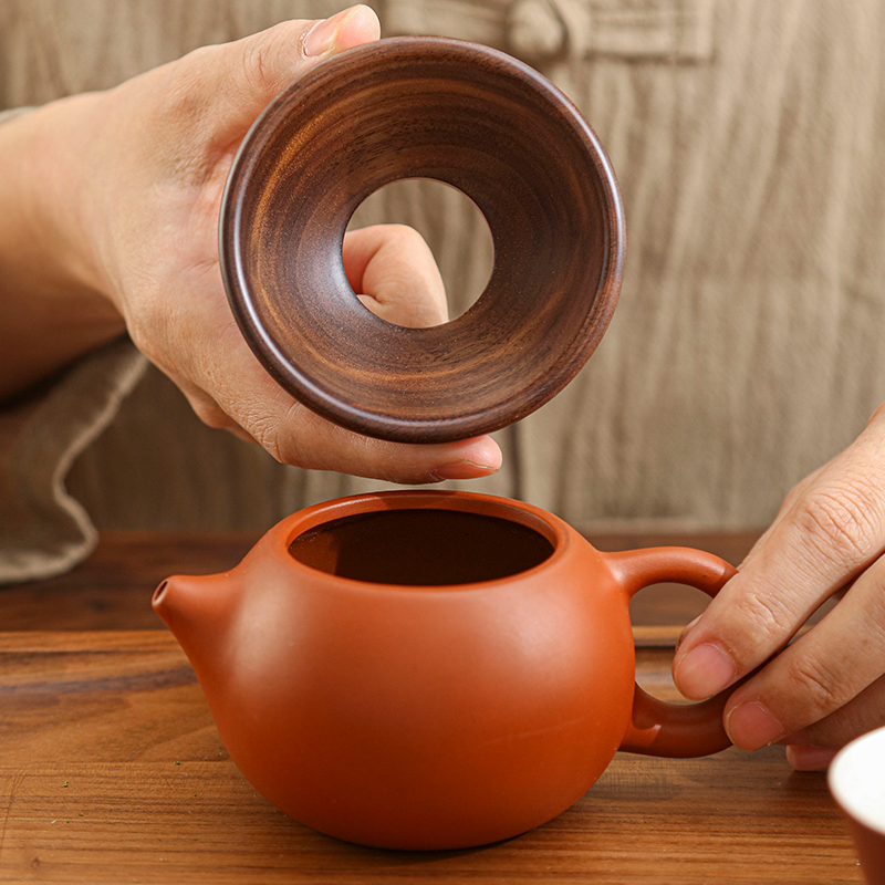 万斯坚黑檀实木投茶器
