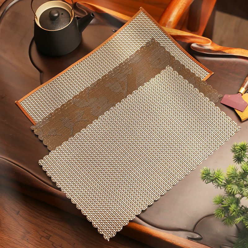 茶台茶具配件用品大全茶盘专用过滤茶桌茶席垫子茶垫高档竹席茶布