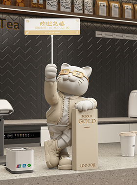 招财猫摆件服装店开 业礼物朋友开 店2025新款发财猫高档大气装饰
