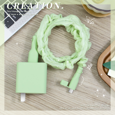 充电器数据线保护套简约硅胶新款