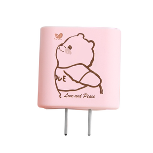 充电器数据线保护套适用于苹果16Promax/15Promax/14Pro防折数据线绕绳ipad2022充电器套卡通可爱小熊印花款