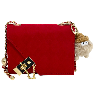 婚包高级感丝绒小包包女包2025新款伴娘包单肩斜挎链条小包新娘包