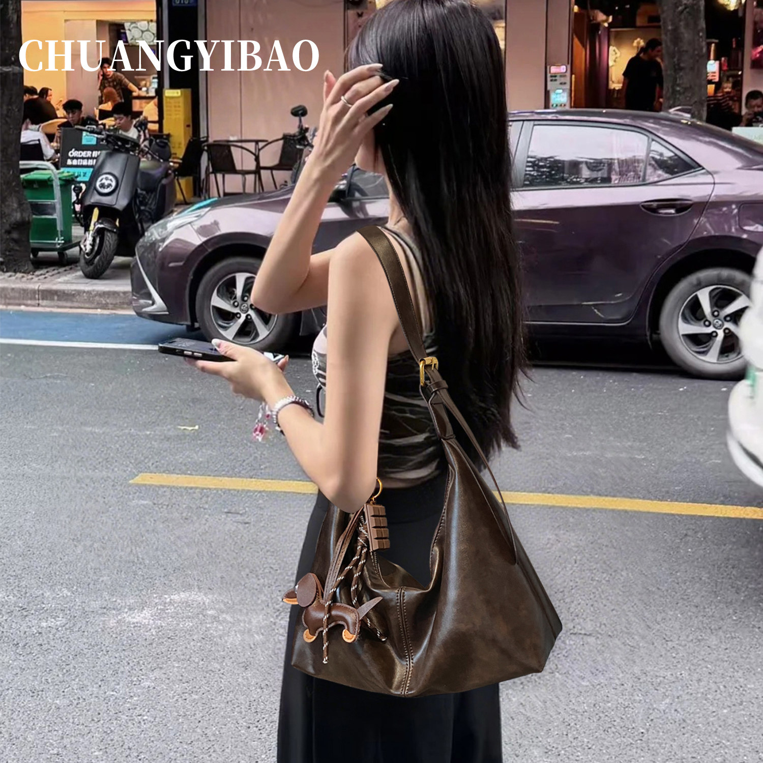 超火麂皮绒手提凯莉包包女式2025新款轻奢小众高级感迷你小斜挎包,箱包皮具/热销女包/男包,腋下包,淘宝优惠券,粉丝福利购,淘宝优惠卷