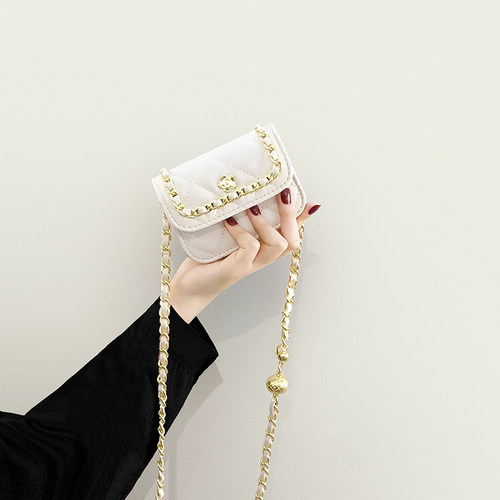 小众设计小包包女夏2026新款时尚高级感斜挎包菱格链条爆款迷你包