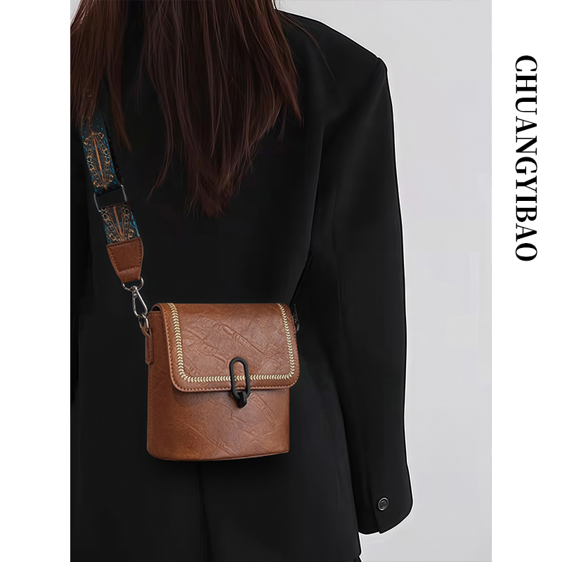 【品牌直营】爆款复古水桶包