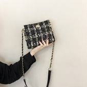 春夏小包包女2025新款 时尚 链条斜挎包网红质感百搭ins超火水桶包