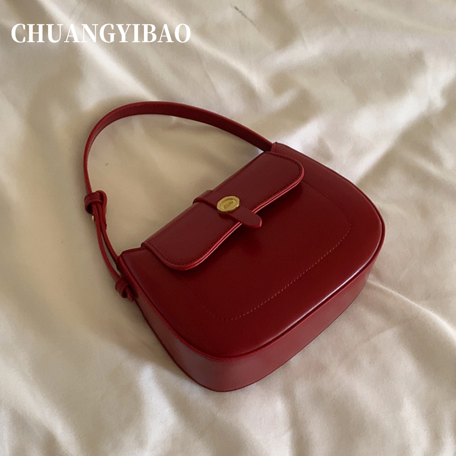 韩版小众ins百搭手提包女2005新款秋冬百搭马鞍包休闲单肩斜挎包,箱包皮具/热销女包/男包,马鞍包,淘宝优惠券,粉丝福利购,淘宝优惠卷