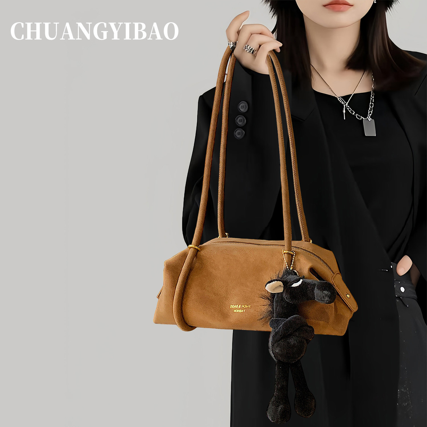 复古腋下包包女式2026新款春夏小众通勤单肩包时尚波士顿枕头包,箱包皮具/热销女包/男包,腋下包,淘宝优惠券,粉丝福利购,淘宝优惠卷