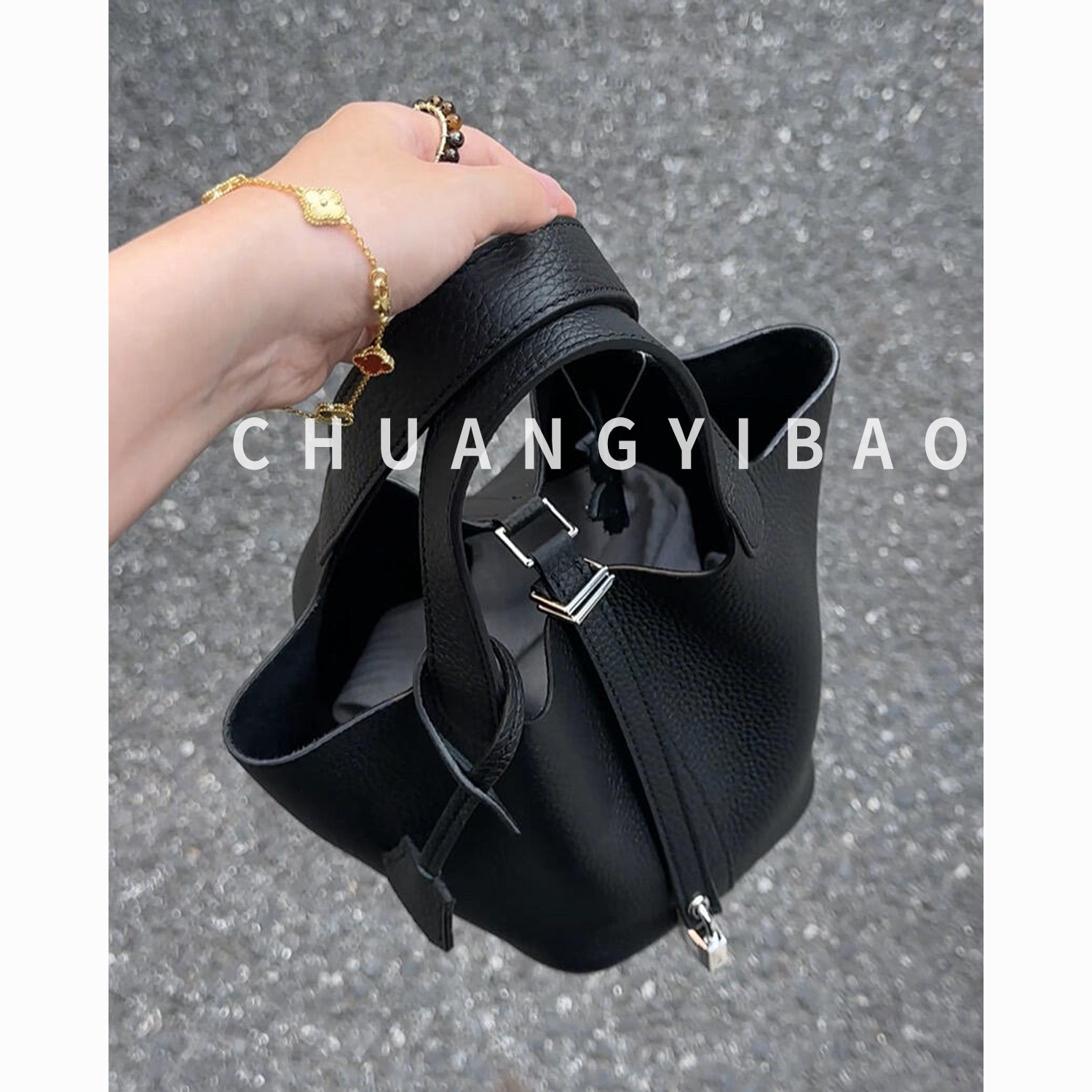 超火荔枝纹菜篮子手提包包女式2025新款上班杂物小拎包通勤斜挎包,箱包皮具/热销女包/男包,水桶包,淘宝优惠券,粉丝福利购,淘宝优惠卷