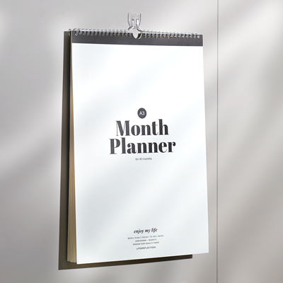 言本挂历式月计划本简约