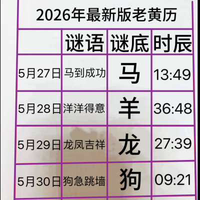 现货2026新款正品知识家用日历老黄历挂历台历澳门2026新款日历