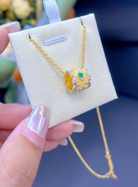 布吉拉提opera歌剧院意大利复古镶钻路路通小蛮腰项链锁骨链轻奢