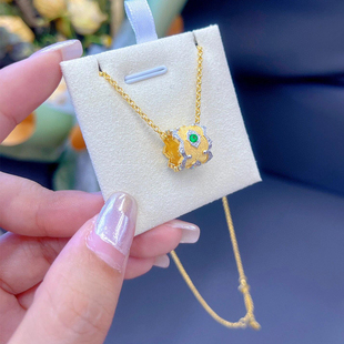 布吉拉提opera歌剧院意大利复古镶钻路路通小蛮腰项链锁骨链轻奢