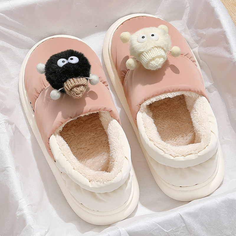 羽绒棉拖鞋女款秋冬季包跟2024新款室内家居厚底防滑防水保暖棉拖,女鞋,包头拖,淘宝优惠券,粉丝福利购,淘宝优惠卷