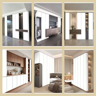 新款全屋定制衣柜橱柜选色魔卡装修展示效果图模版百变魔卡