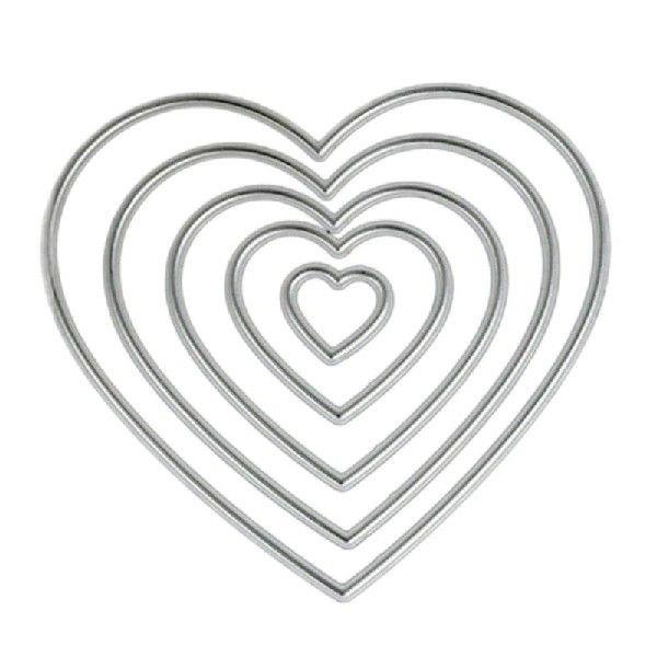 Heart-shaped Embossing DIY Stencil Carbon Steel Mould,