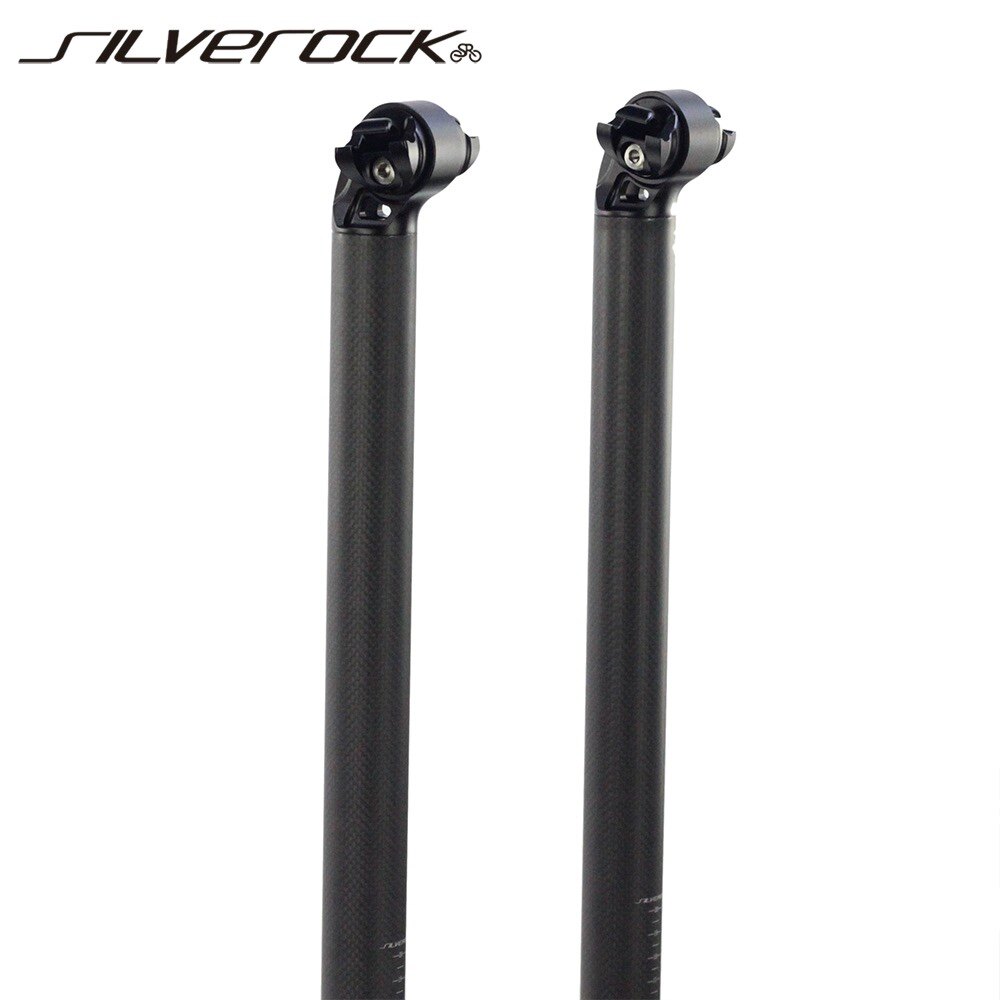 SILVEROCK 碳纤维座管 33.9*600mm小布鸟车大行折叠车后飘坐杆轻