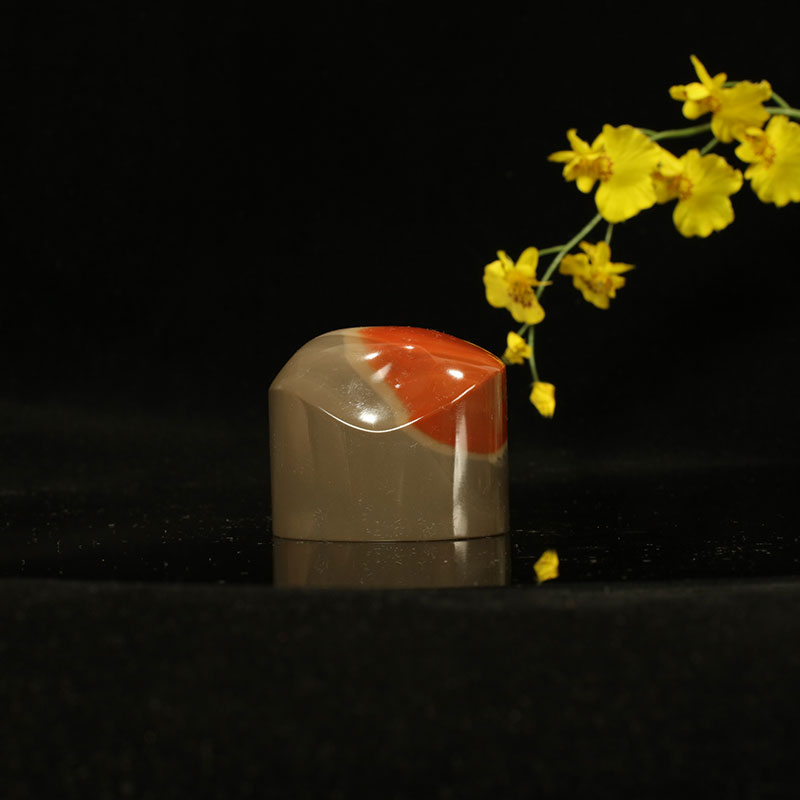 西泠印社老挝椭圆保利石手工刻字印章篆刻石材订做定刻|孤品章