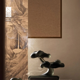 入诗云松倒流香器琉璃版 香薰礼盒送长辈小众高级感摆件茶台香炉