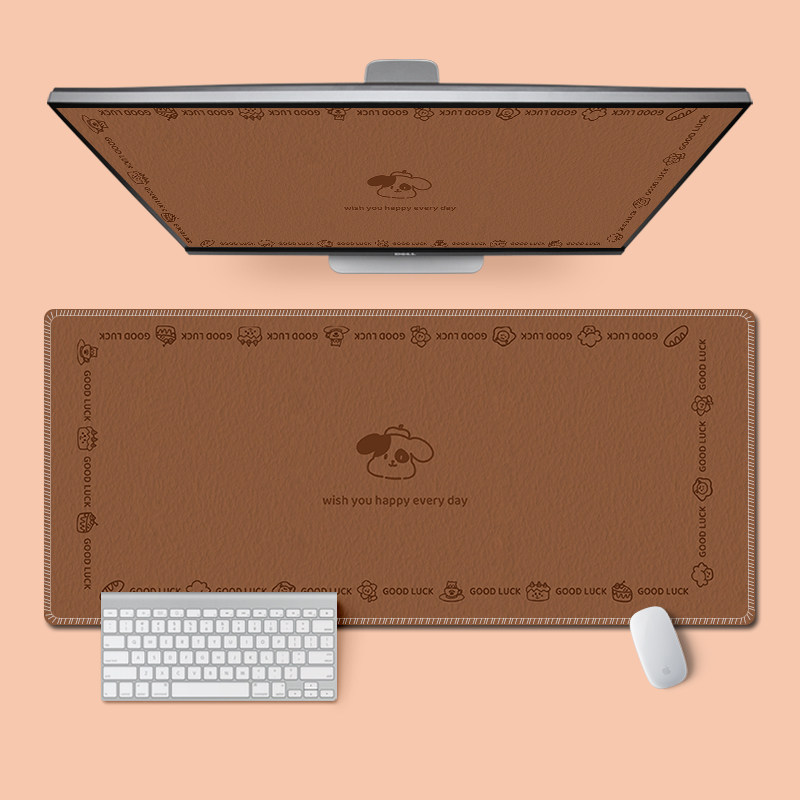 简约卡通鼠标垫加厚锁边桌垫
