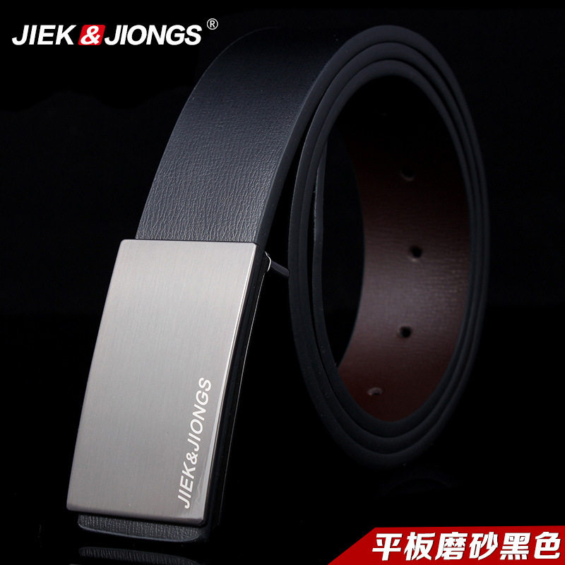 -jccp-男士皮带黑色纯牛皮商务平滑扣真皮腰带潮青年韩版休闲裤带,服饰配件/皮带/帽子/围巾,腰带/皮带/腰链,淘宝优惠券,粉丝福利购,淘宝优惠卷
