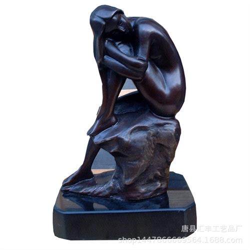 人物雕塑锻铜雕塑可定欧式女神铜雕塑复古天使雕像