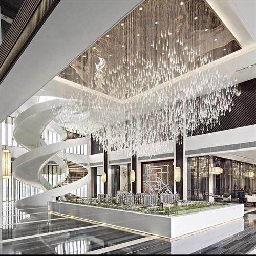 酒店工程灯具水晶吊灯豪华KTV会所售楼部大厅沙盘大型饭店吧台灯