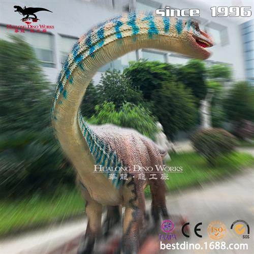 长脖子食草汝阳龙萌宠乐园华龙-龙工厂制造仿真机械恐龙模型