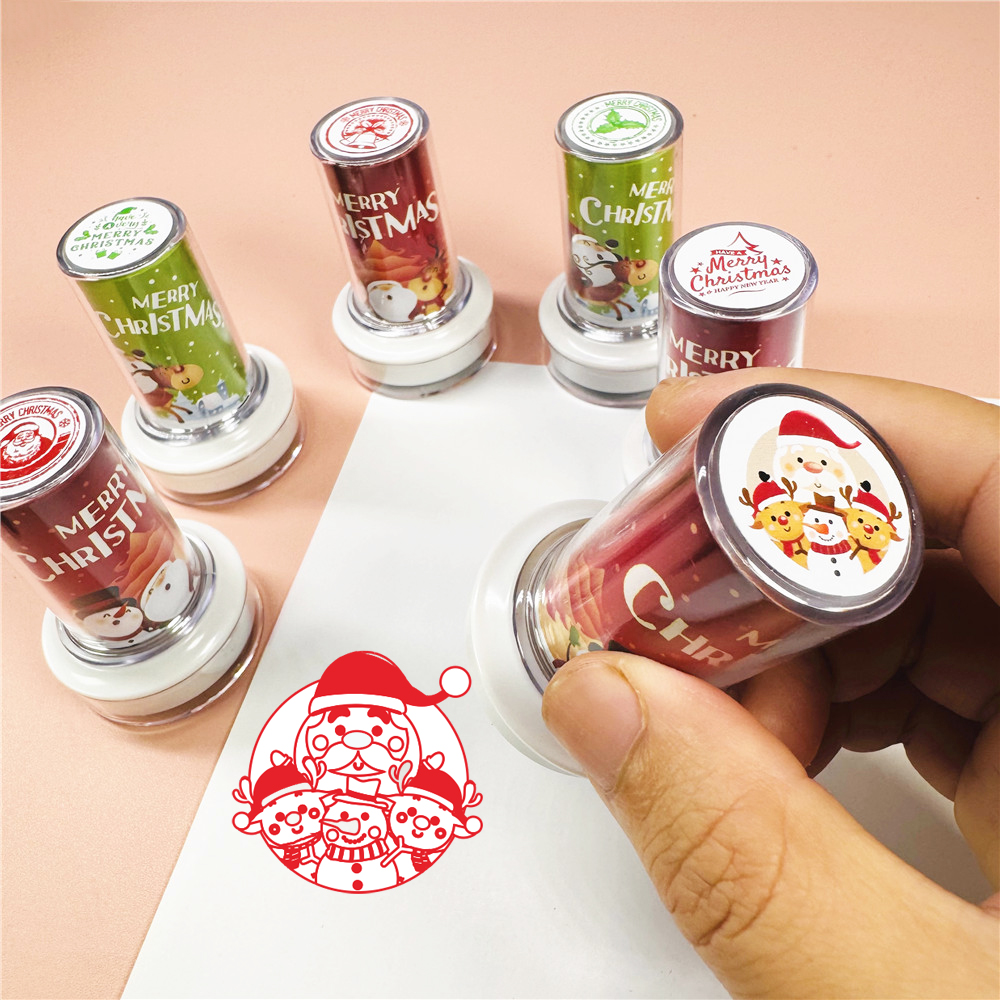 圣诞节卡通光敏印章儿童节日礼品