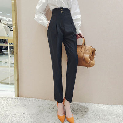 Women Workwear Formal Slim All-match Suit Trouser Pantalons